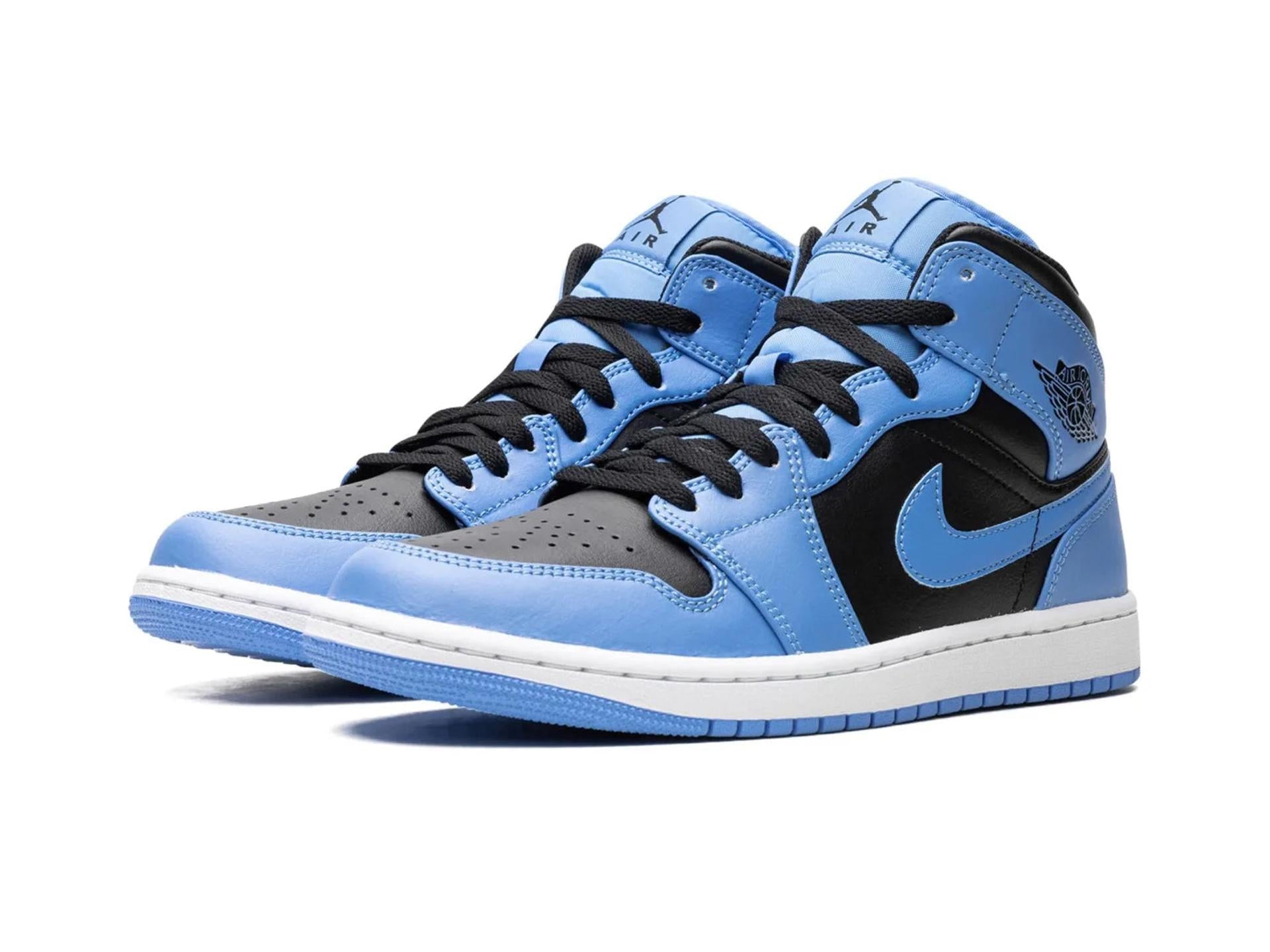 Air Jordan 1 Mid University Blue Black