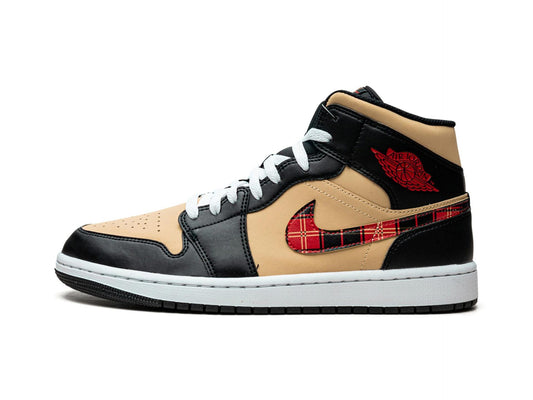 Air Jordan 1 Mid Tartan Swoosh
