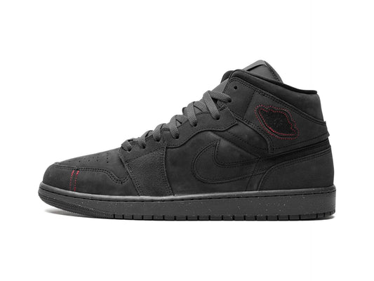 Air Jordan 1 Mid Craft Dark Smoke Red