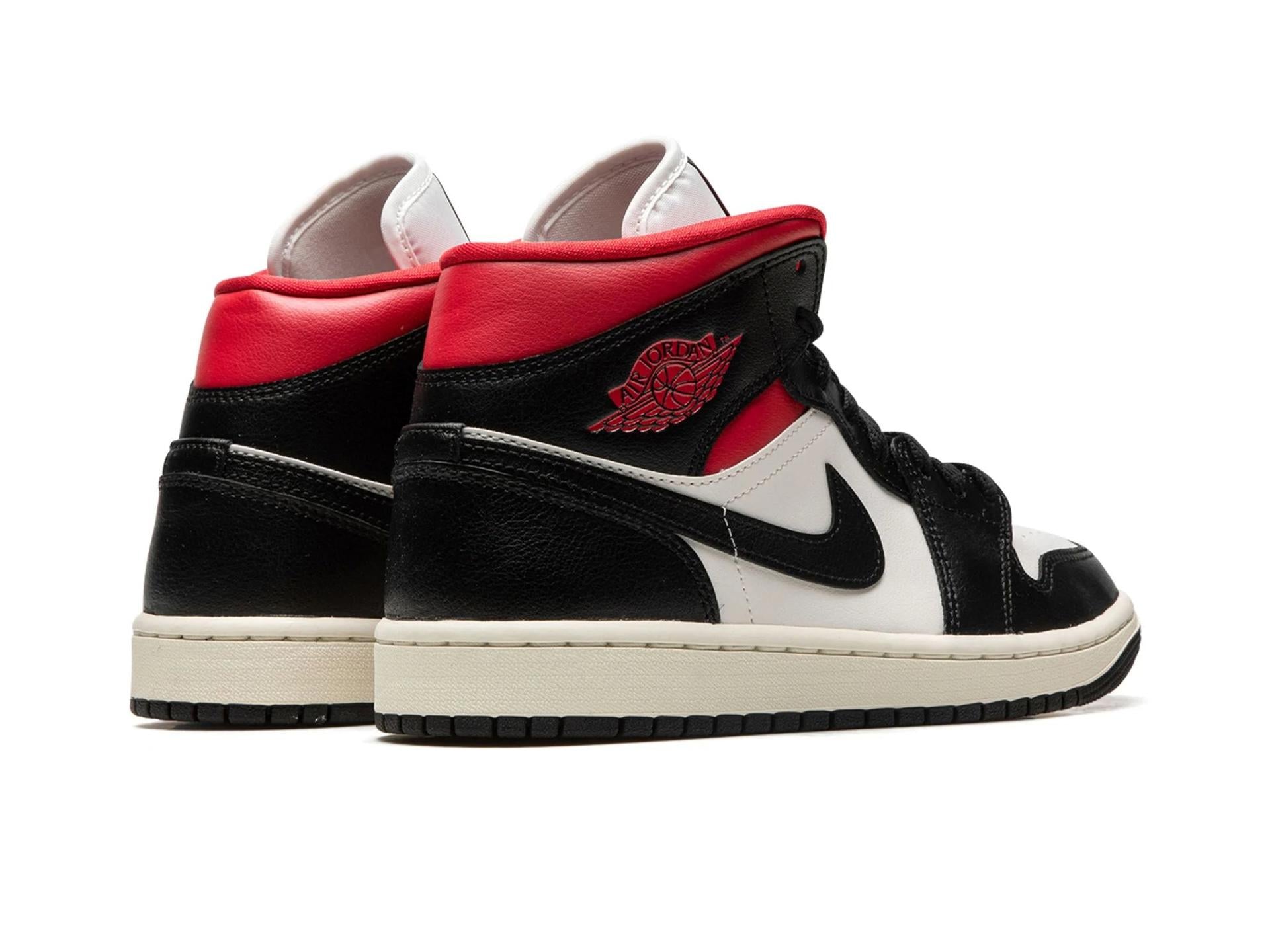 Air Jordan 1 Mid Black Gym Red (W)