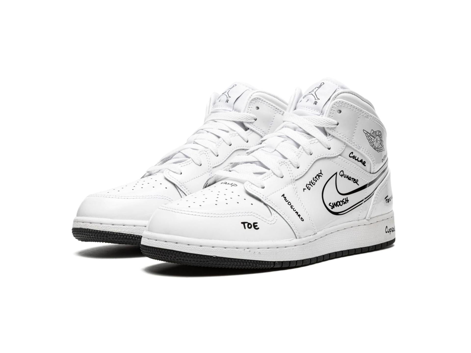 Air Jordan 1 Mid Schematic (GS)