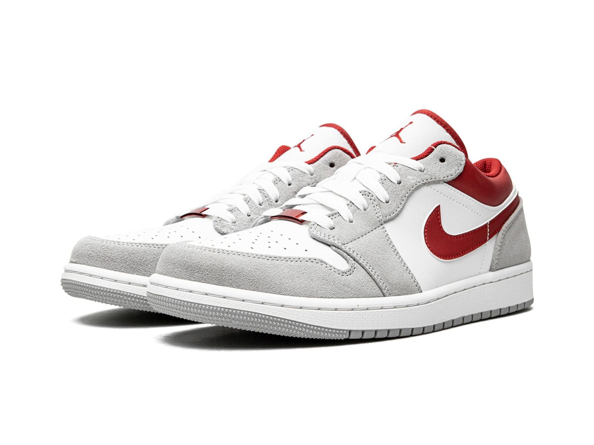 Air Jordan 1 Low Light Smoke Grey Gym Red