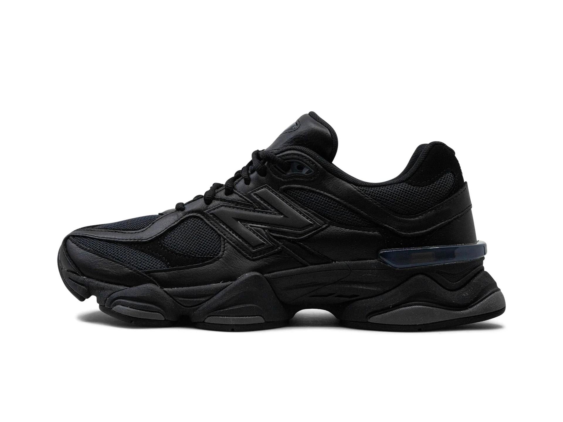 New Balance 9060 Triple Black Leather