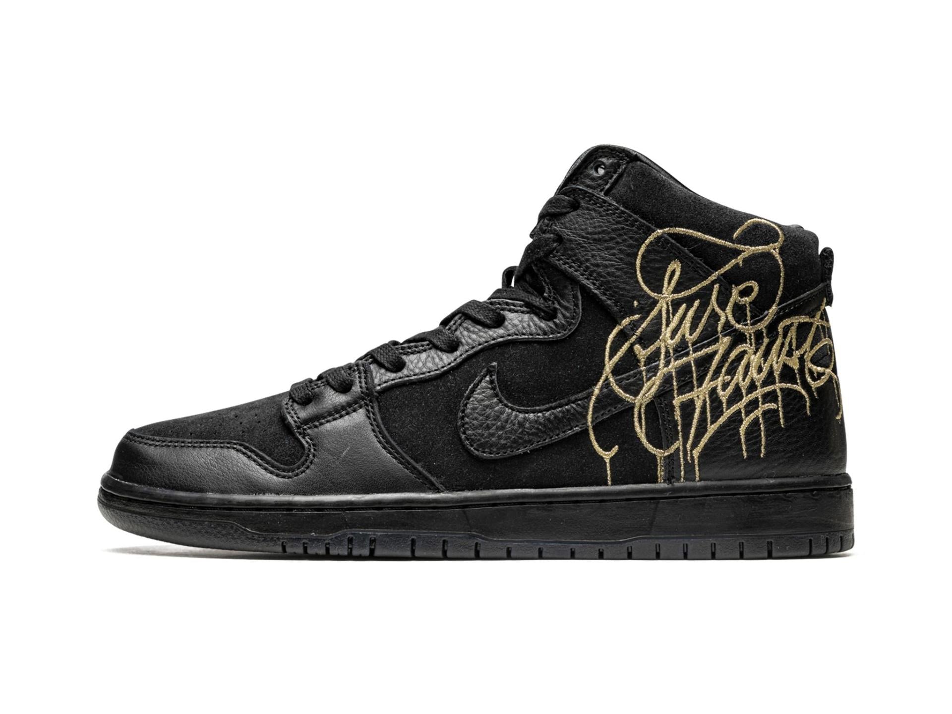 Nike SB Dunk High FAUST Black Gold