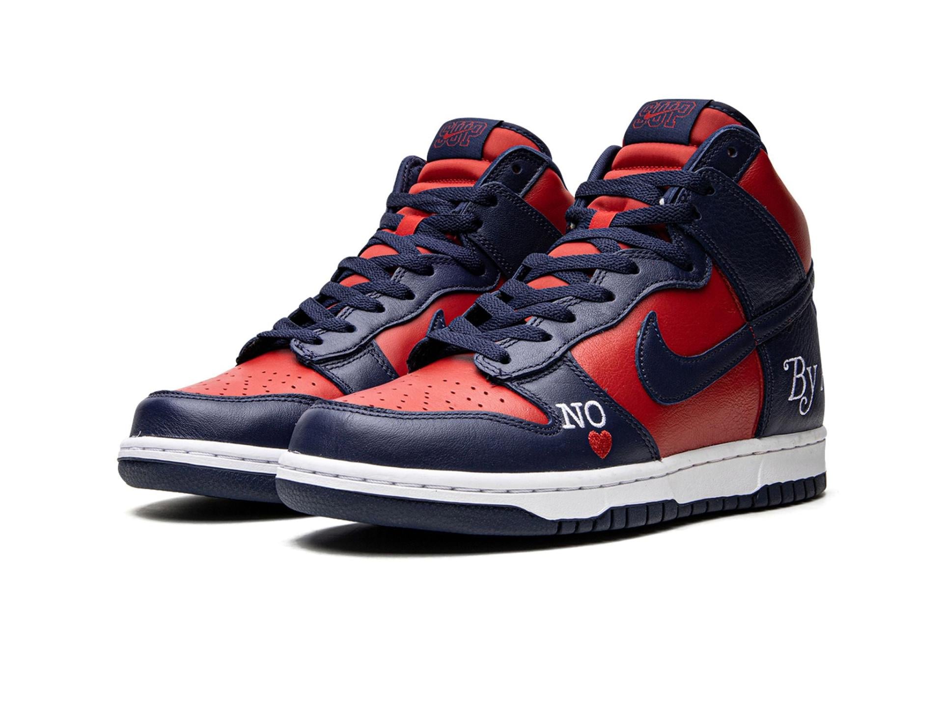 Nike SB Dunk High Supreme By Any Means Red Navy