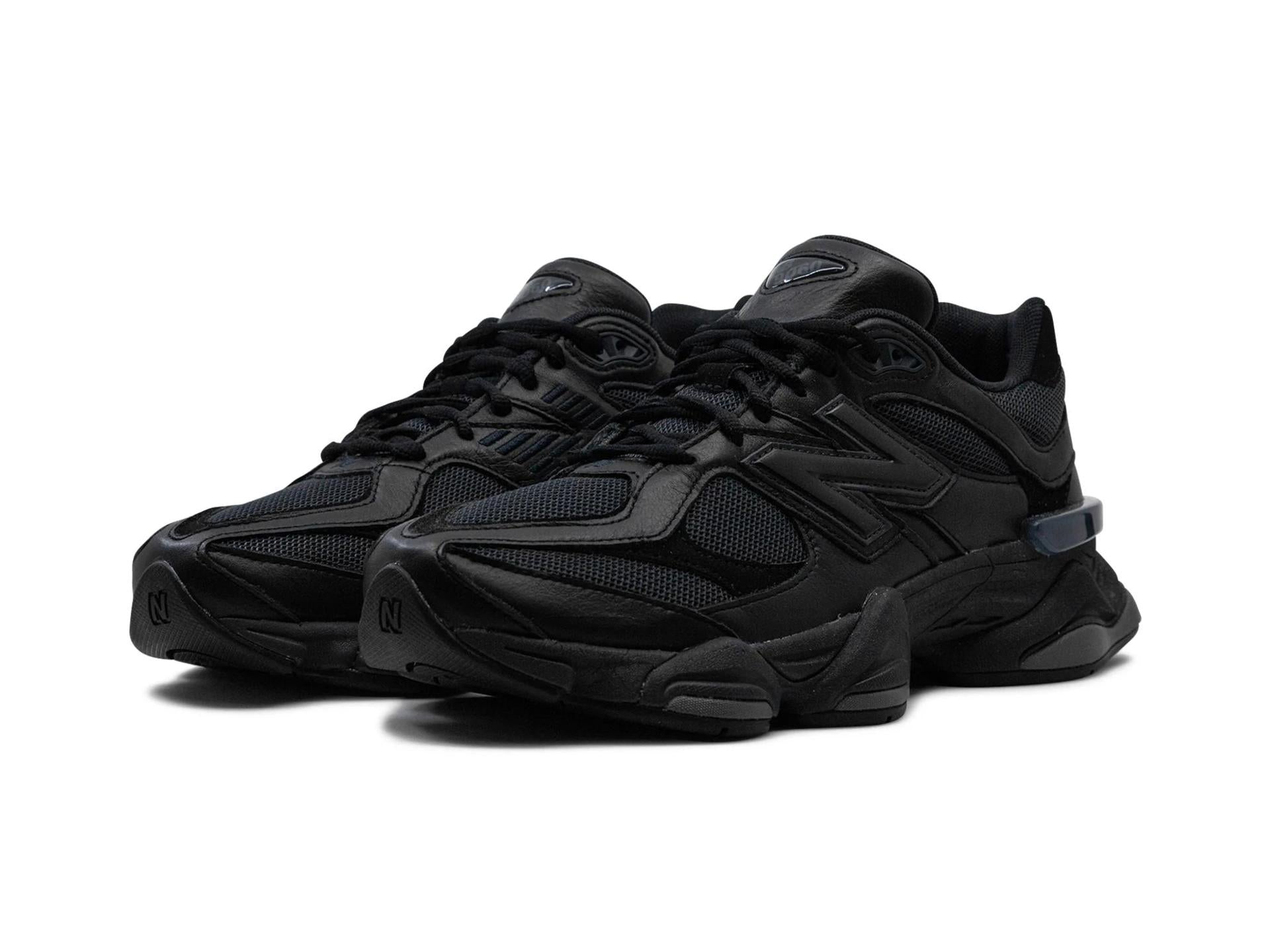 New Balance 9060 Triple Black Leather