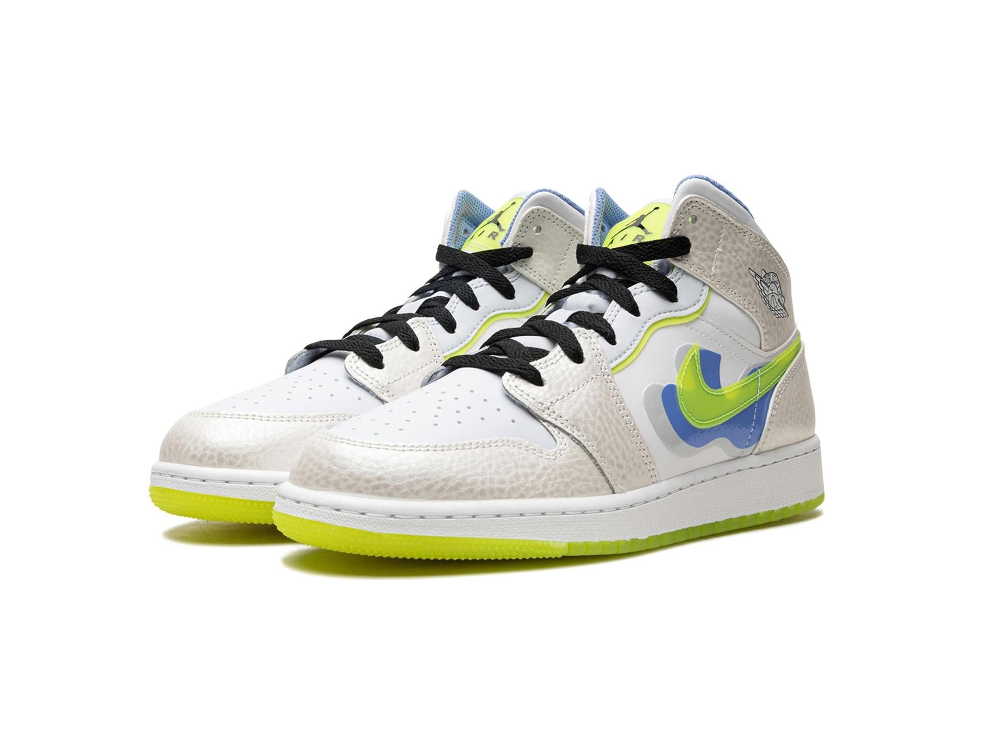 Air Jordan 1 Mid Warped Swoosh (GS)