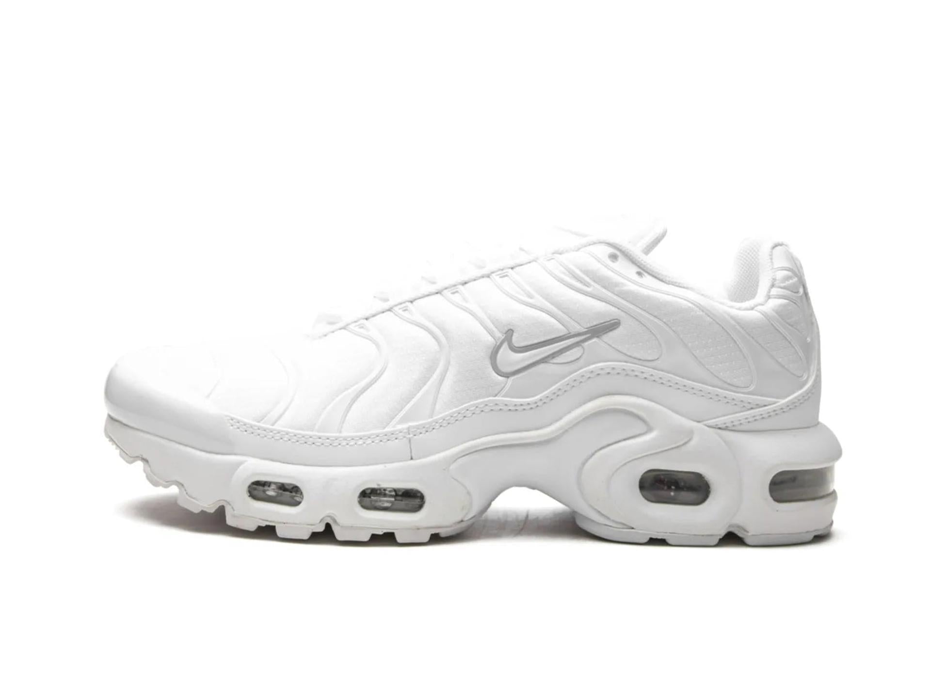 Nike Air Max Plus White Metallic Silver (GS)