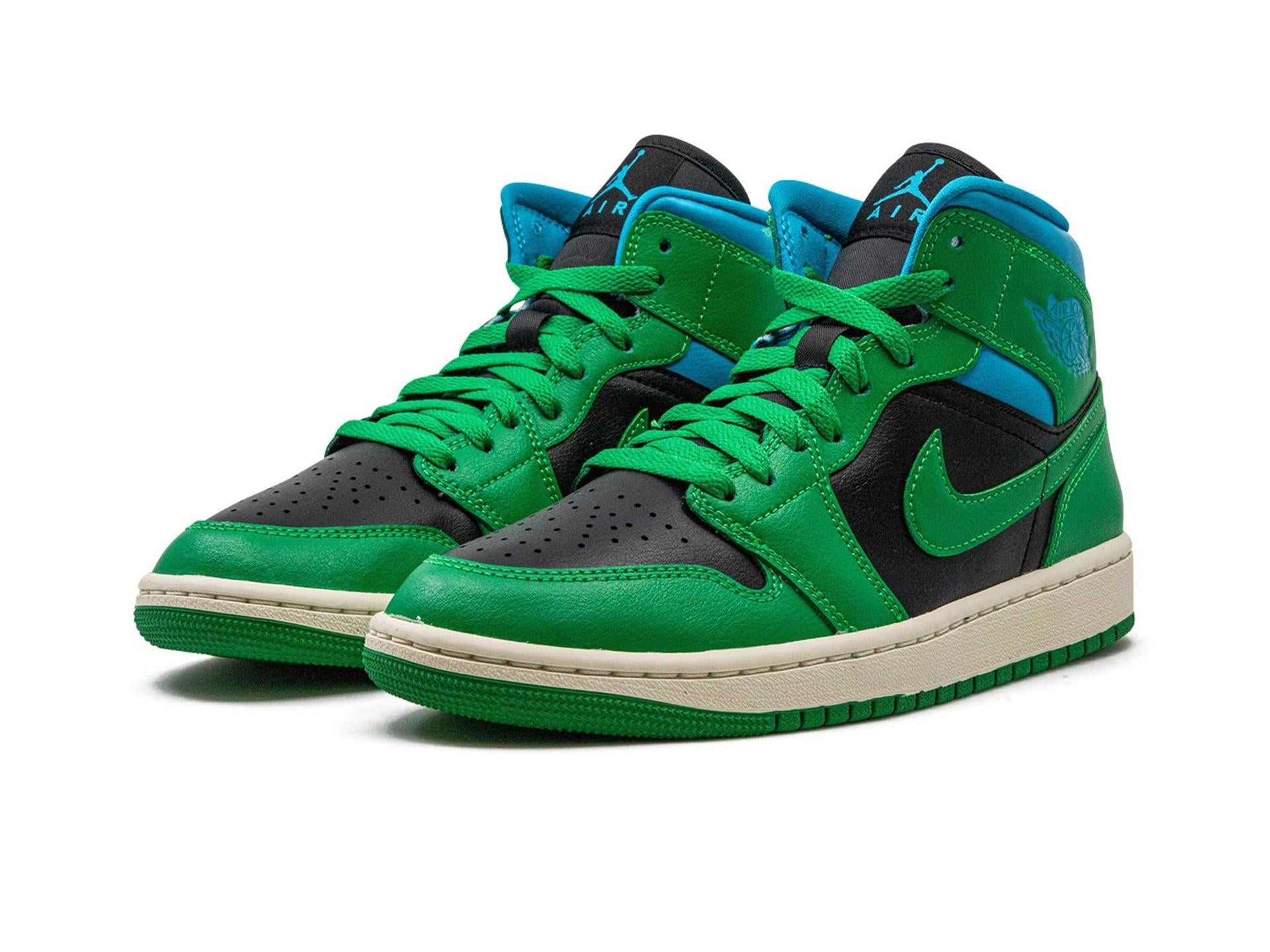 Air Jordan 1 Mid Lucky Green Aquatone (W)