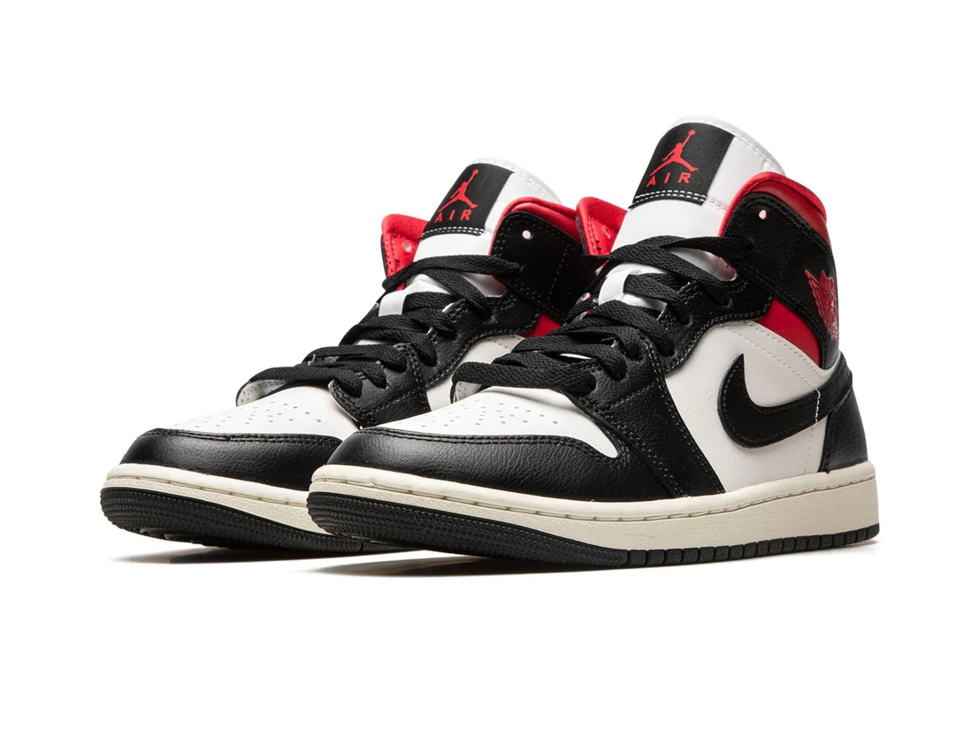 Air Jordan 1 Mid Black Gym Red (W)