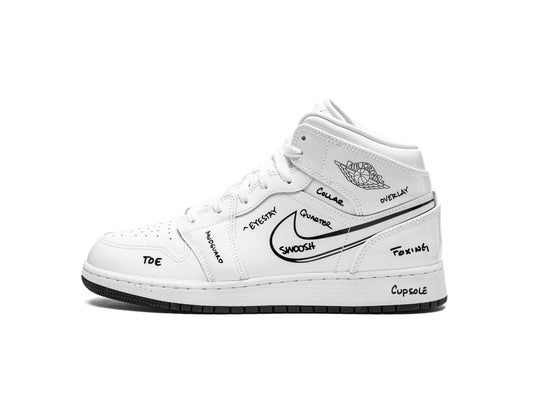 Air Jordan 1 Mid Schematic (GS)