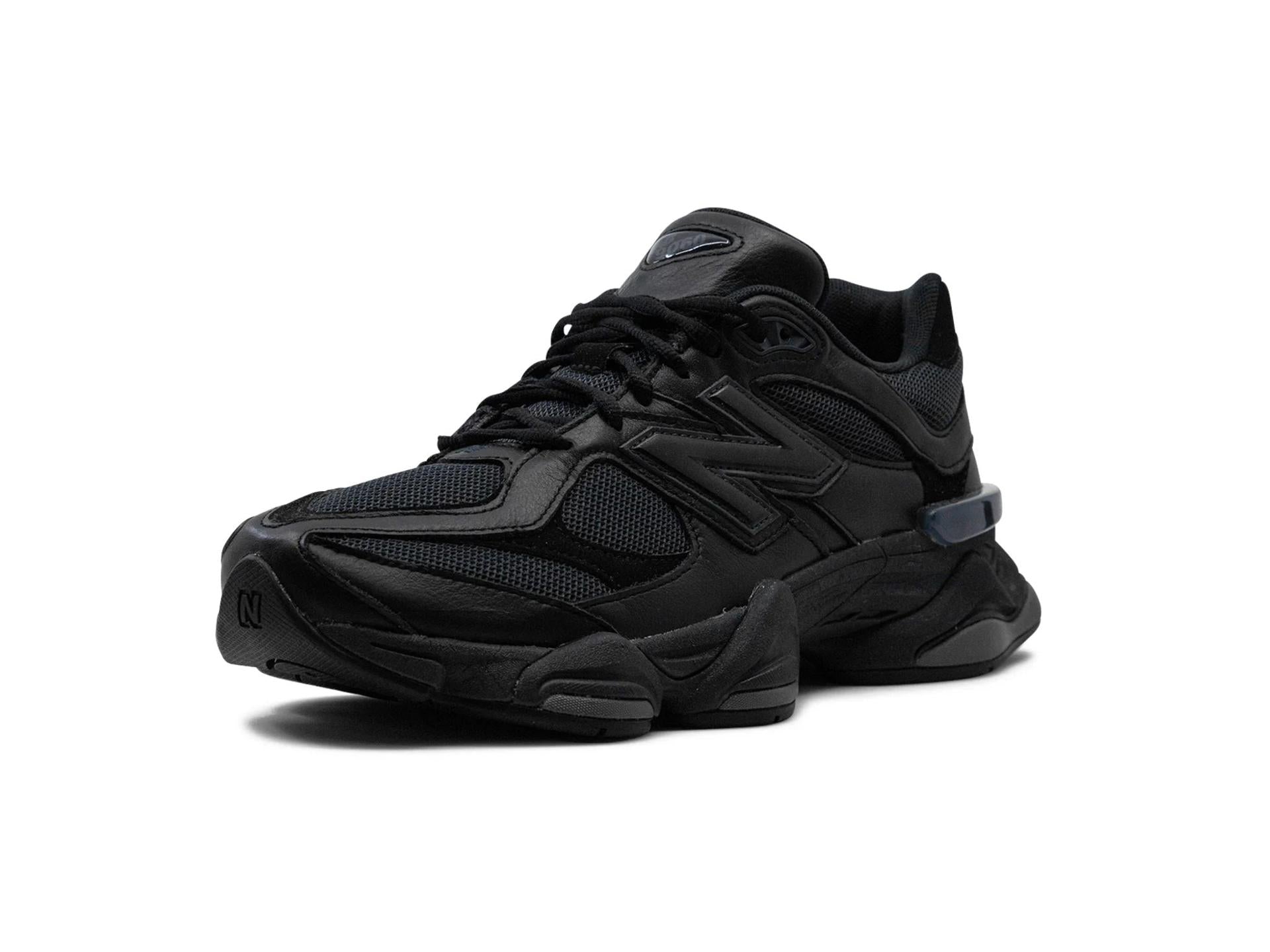 New Balance 9060 Triple Black Leather