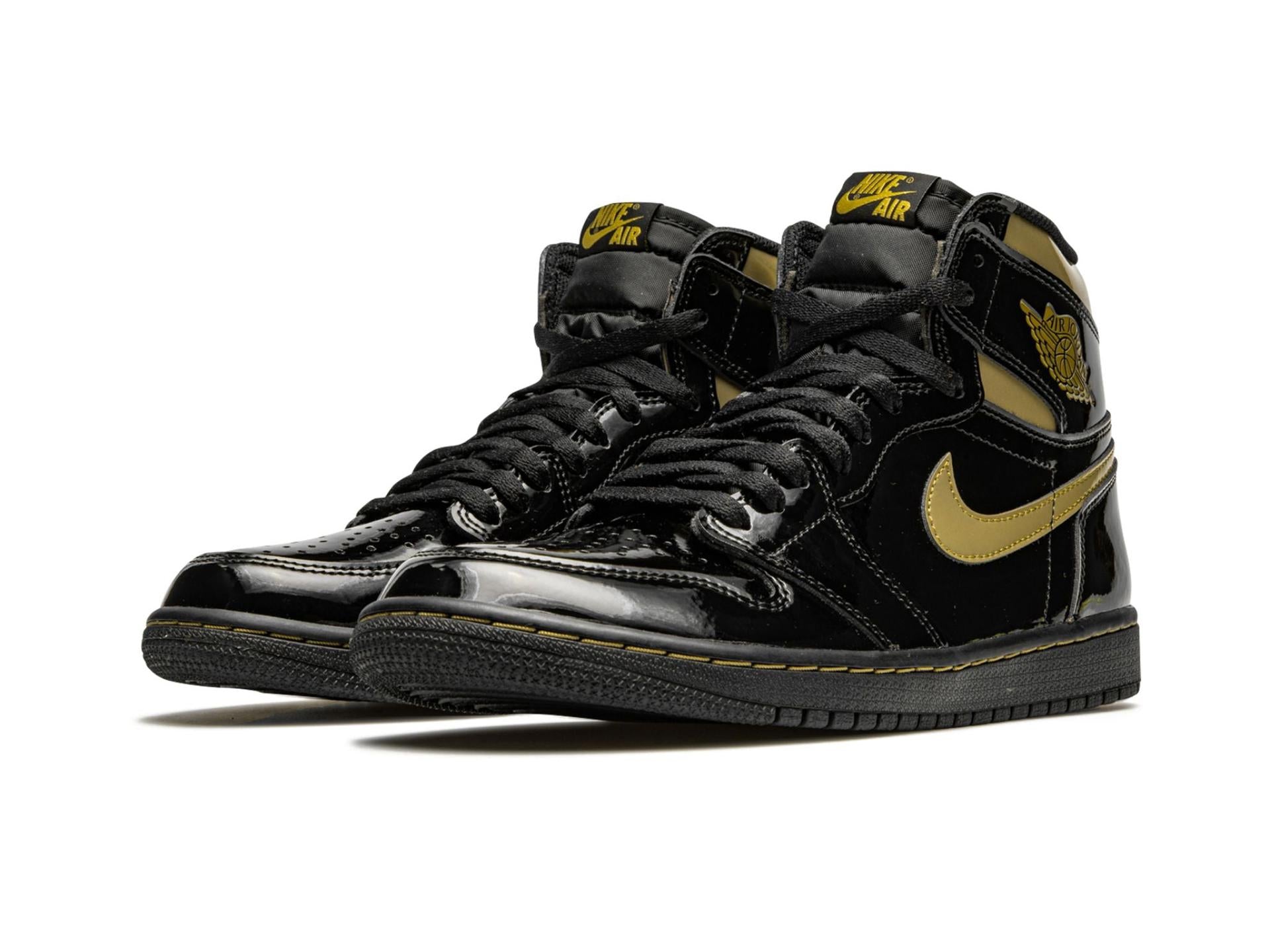 Air Jordan 1 High Black Metallic Gold