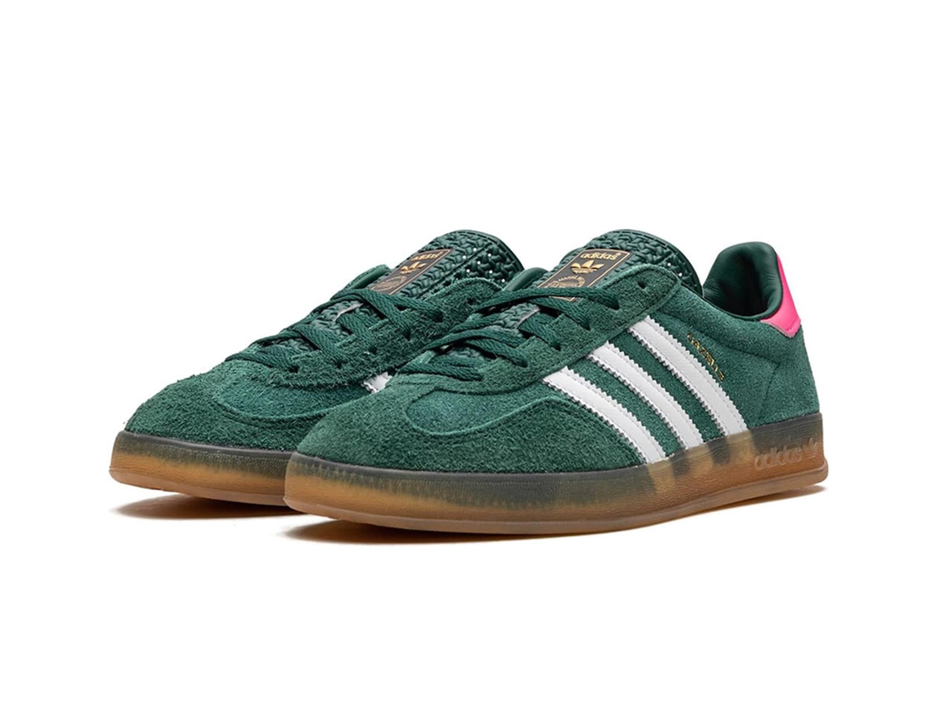 adidas Gazelle Indoor Collegiate Green Lucid Pink (W)