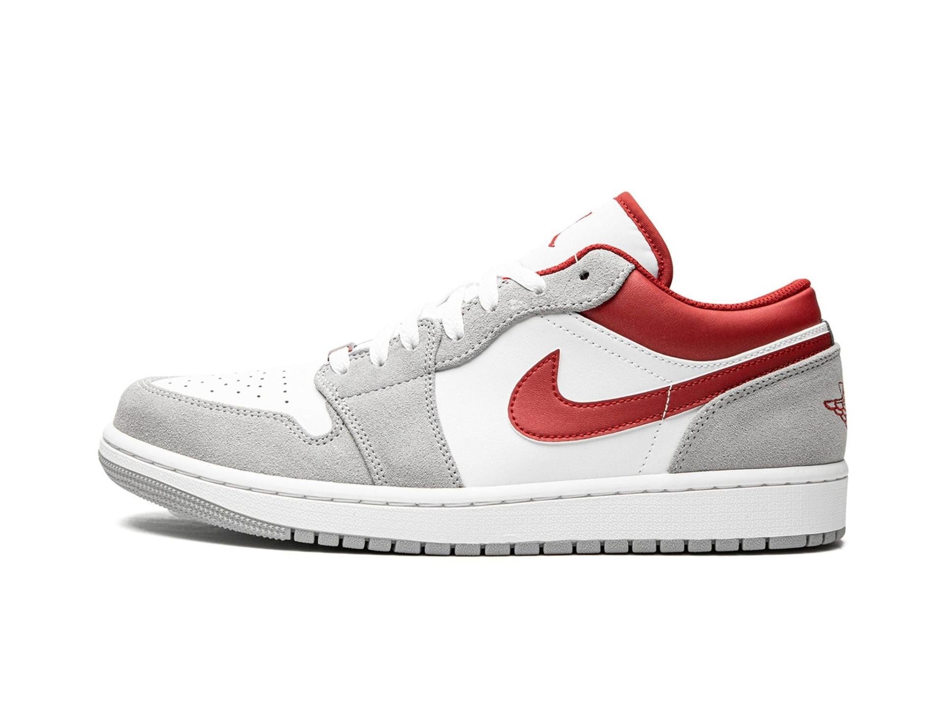 Air Jordan 1 Low Light Smoke Grey Gym Red