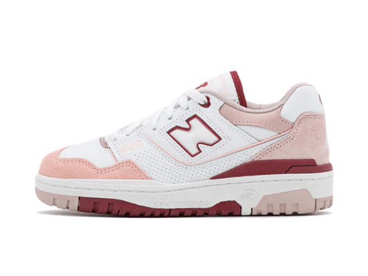 New Balance 550 White Scarlet
