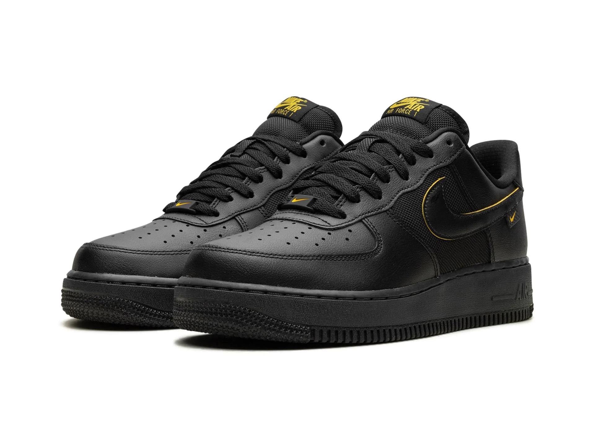 Nike Air Force 1 Low Ballistic Mesh Black University Gold