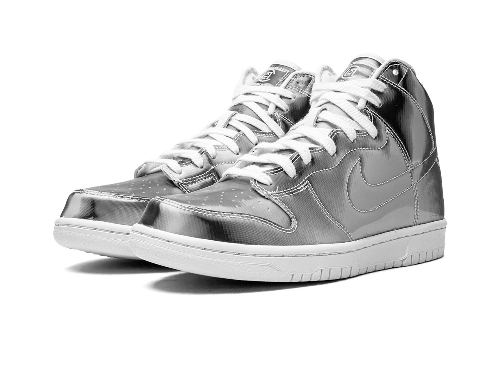 Nike Dunk High CLOT Flux Metallic Silver