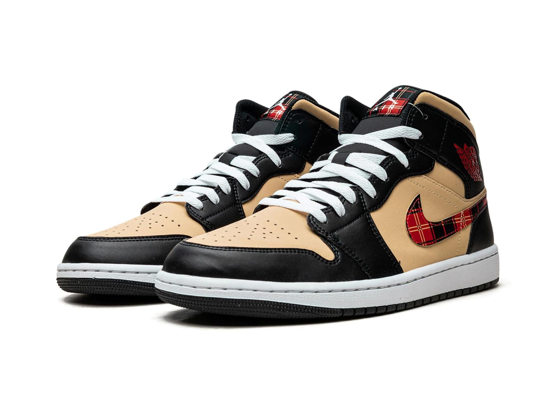 Air Jordan 1 Mid Tartan Swoosh
