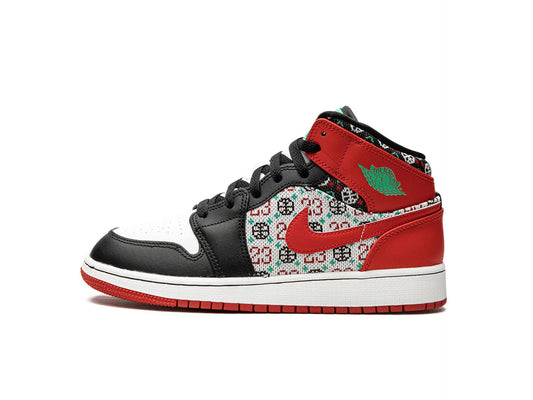 Air Jordan 1 Mid Ugly Christmas Sweater (GS)