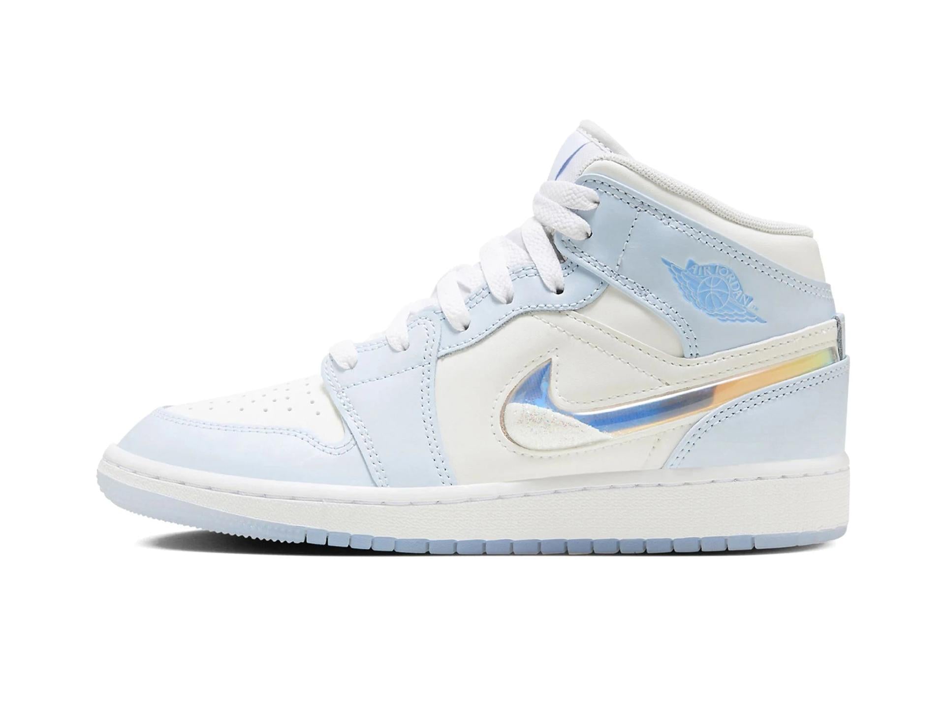 Air Jordan 1 Mid Glitter Swoosh (GS)