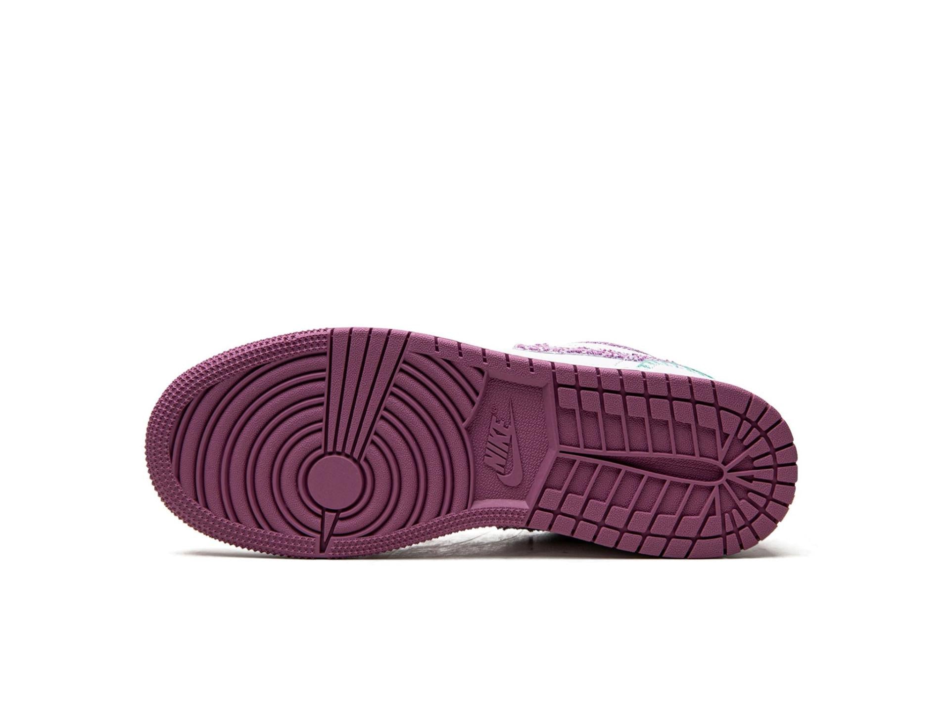 Jordan 1 Low White Light Bordeaux (GS)