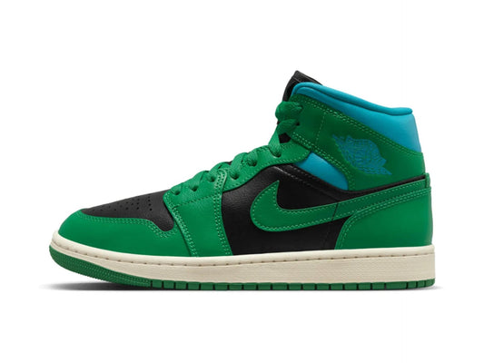 Air Jordan 1 Mid Lucky Green Aquatone (W)
