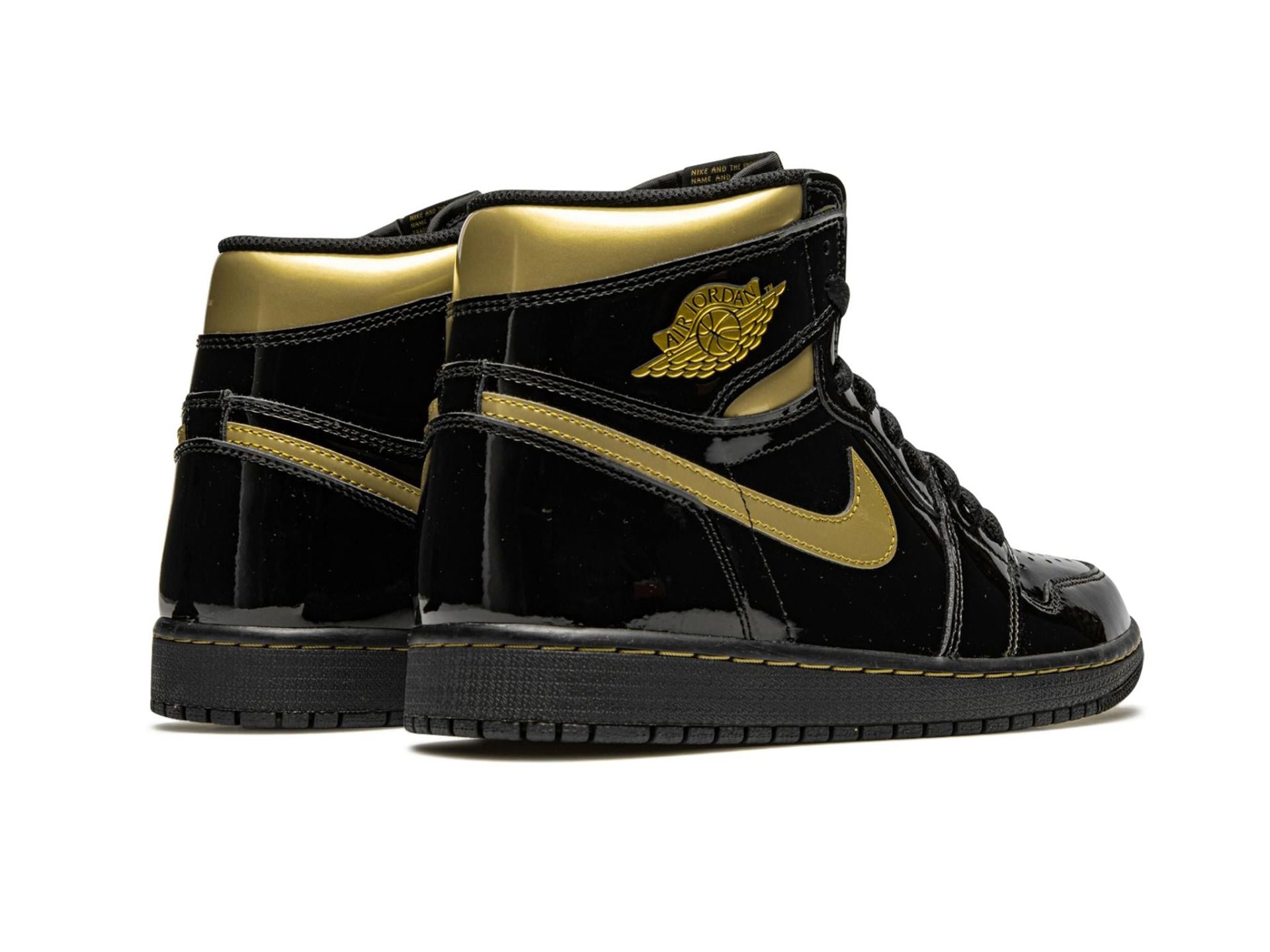 Air Jordan 1 High Black Metallic Gold