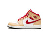 Air Jordan 1 Mid Beige Red (GS)