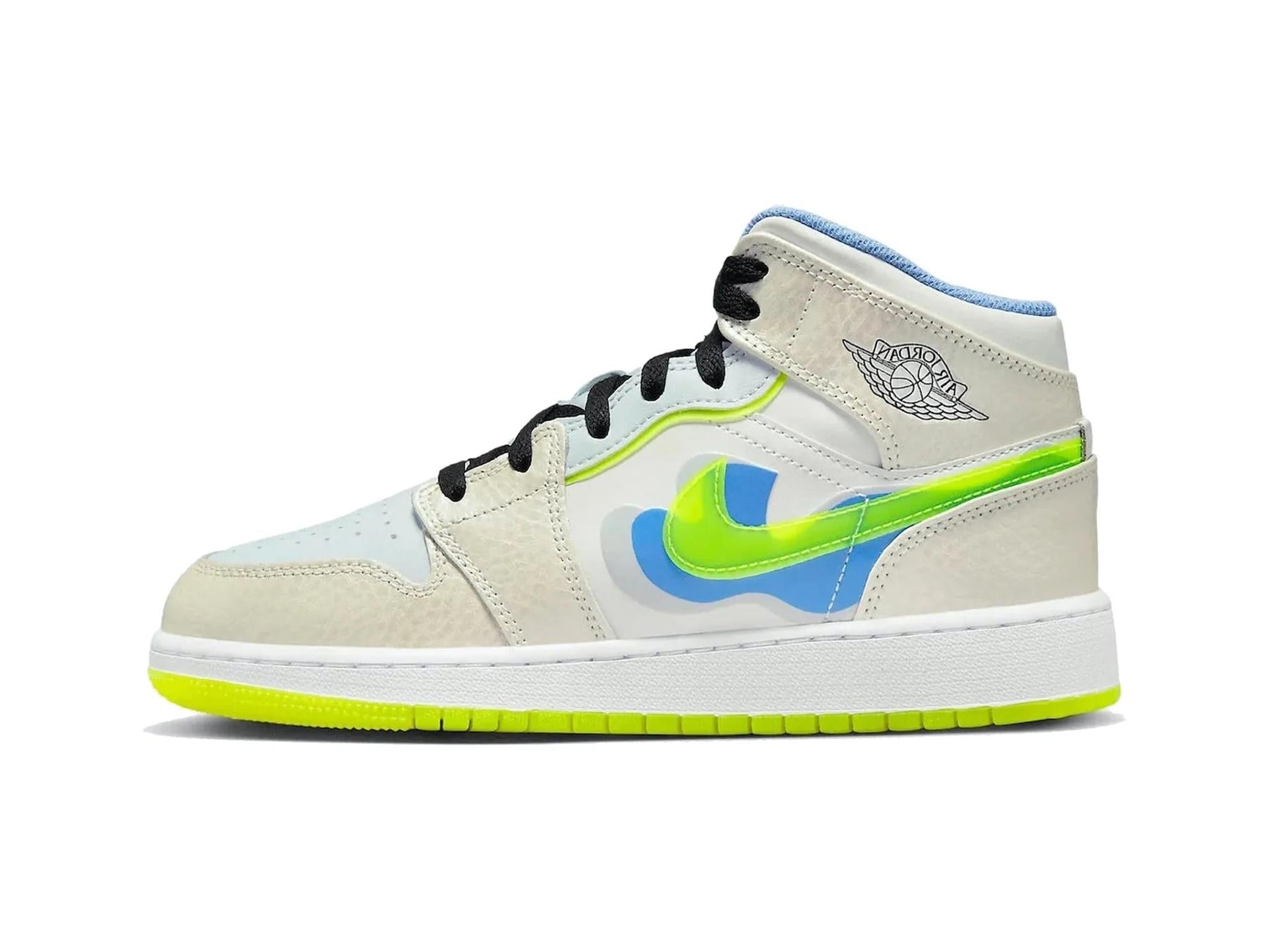 Air Jordan 1 Mid Warped Swoosh (GS)