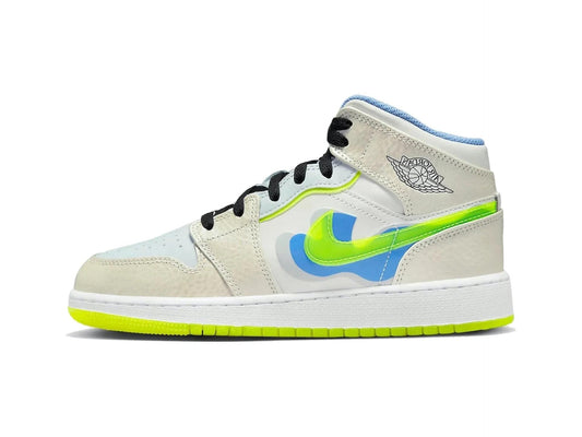 Air Jordan 1 Mid Warped Swoosh (GS)