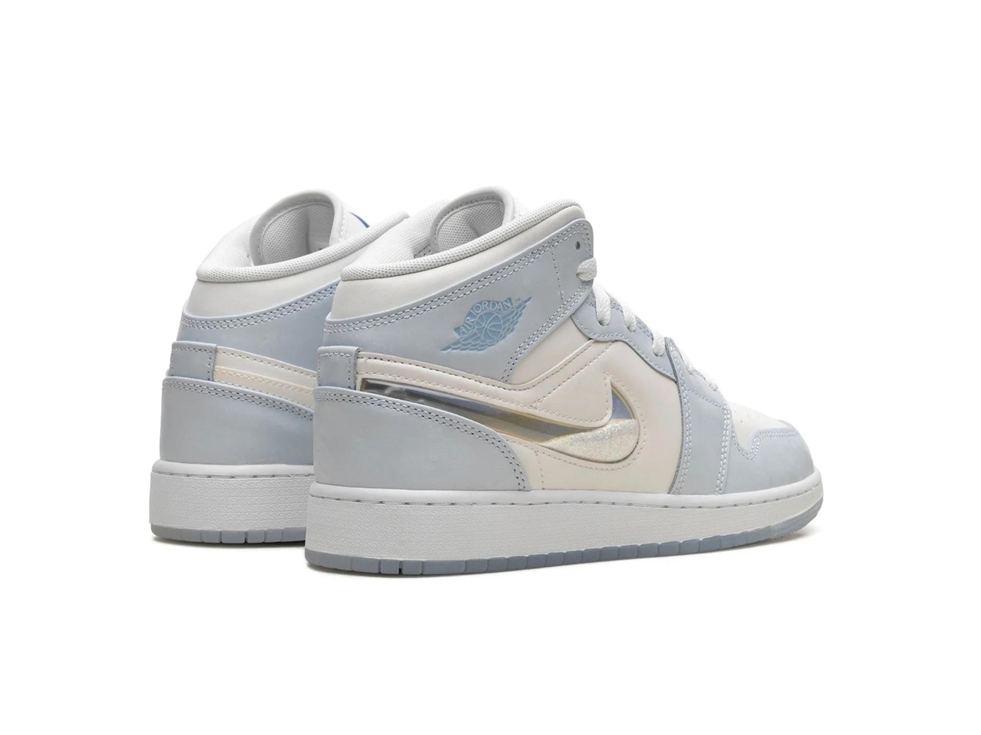 Air Jordan 1 Mid Glitter Swoosh (GS)