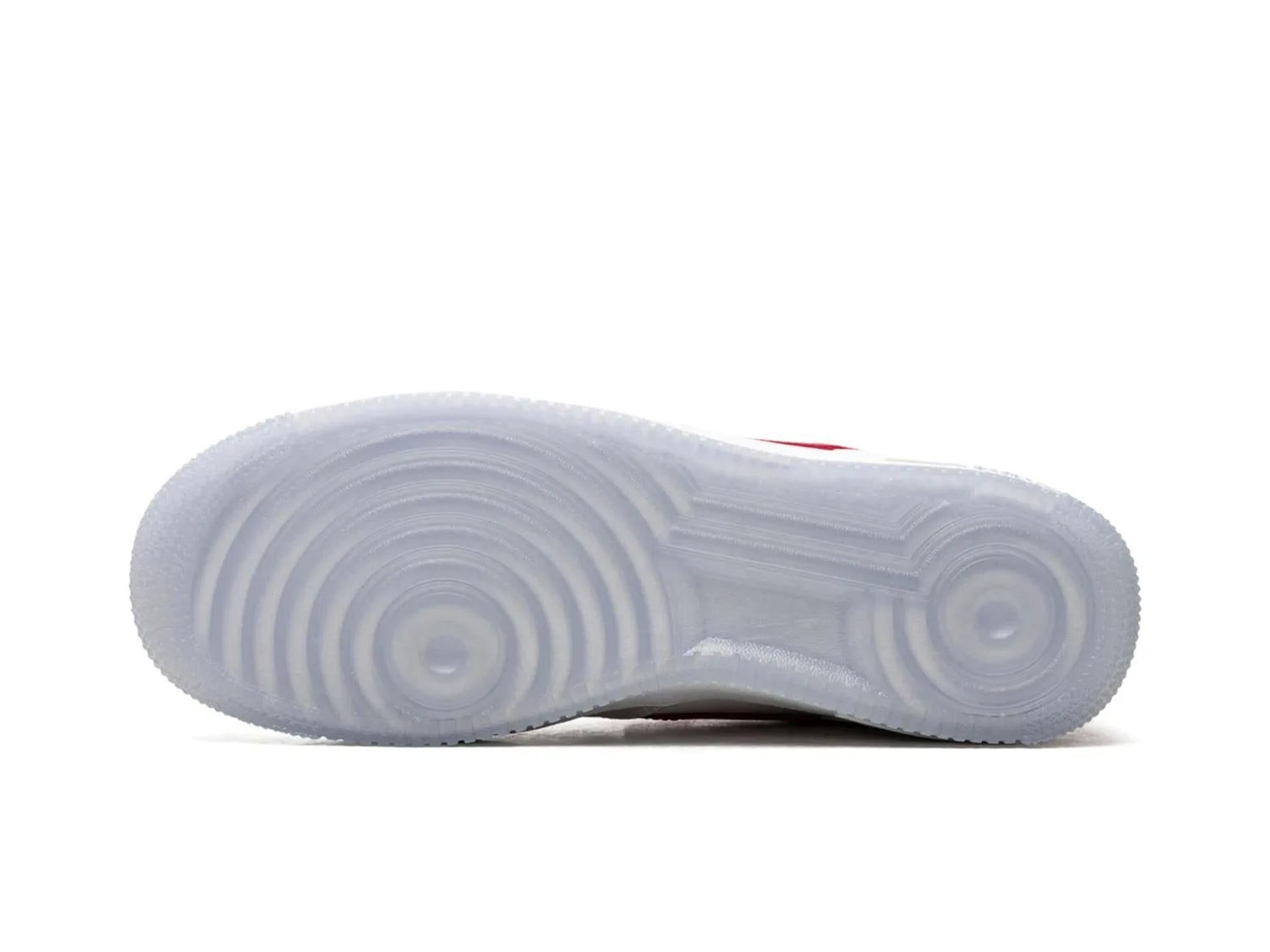 Nike Air Force 1 Low Satin White Varsity Red (W)