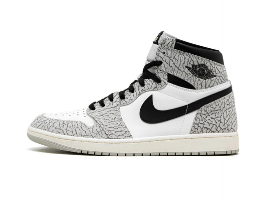 Air Jordan 1 High White Cement Elephant